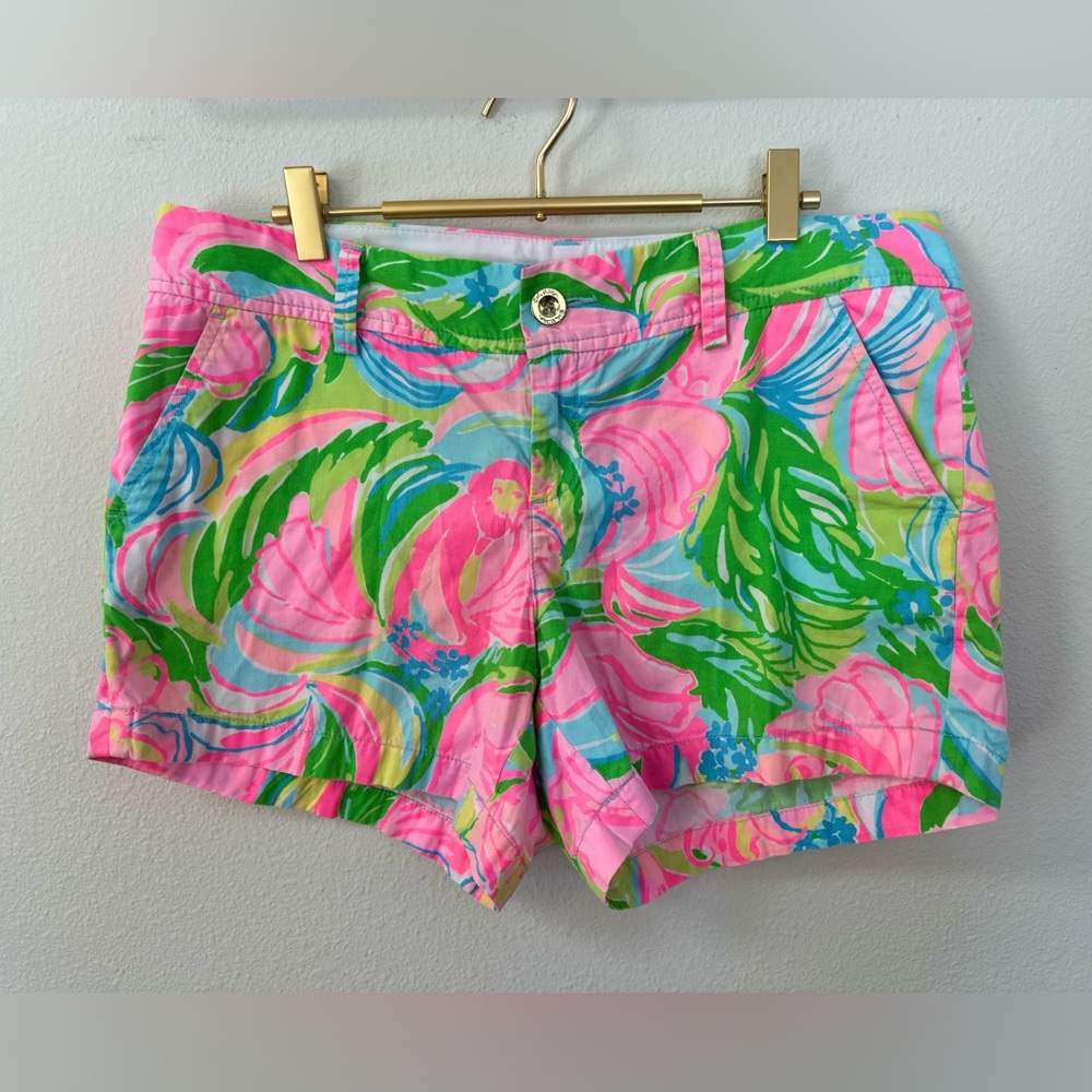 Lilly Pulitzer Floral Callahan Short, Size 12 EUC